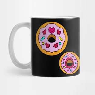 Cute Donuts with Heart Mug